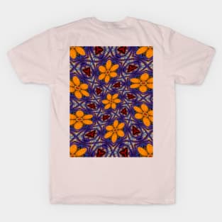 Glass Flower Pattern T-Shirt